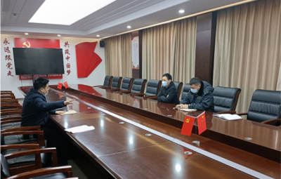 绍兴市生态环境局上虞分局局长胡四海一行到浙江BB电子开展“三服务”工作