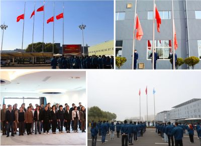 行稳致远 坚守初心—BB电子医药28周年升旗及宣誓活动